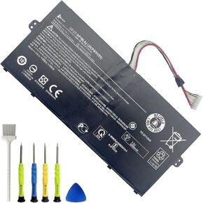 AP16L8J 36.5Wh Battery Replacement for Acer Chromebook Spin 311 CP311-3H CP311-3H-K2RJ CP311-2H-C679 513 CP513-1HL CP513-1H R841T R841LT TravelMate X5 TMX514-51T Series 7.5V 4865mAh
