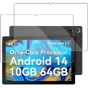 [2 Pack] Screen Protector for Eksvefot A10 10.1 Inch Tablet Tempered Glass Film, BOVUGAC Screen Protector Compatible with eksvefot Android 14 Tablet 2024 Anti-Scratch Sensitive Dropproof