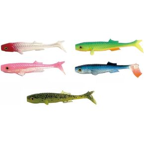 Swim Bait,Pre-Rigged Jig Head Soft Fishing Lures, Premium Swimbait for Bass Fishing, Sinking Fishing Lures for Freshwater,5pcs