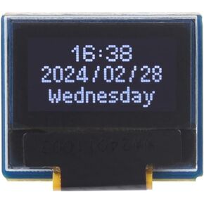 Waveshare 0.49inch OLED Display Module, Compatible with Raspberry Pi 5, 64×32 Resolution, I2C Communication, Black/White Display Color