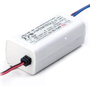 APV-16-15 15V 1A 15W Compact Class 2 Power Supply for LED Lighting and Electrical Devices