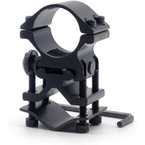 TRIROCK Universal Scope Rings High Profile Barrel Mount 30mm 25mm 1 inch Ring Adapter & 20mm Picatinny Weaver Rail Mounting for Flashlight Laser Torch Sight