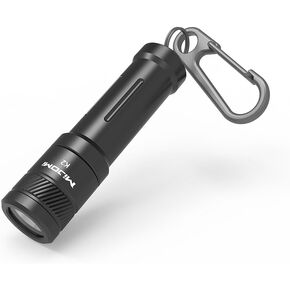 K2 Mini Keychain Flashlight, 100 Lumen LED Pocket Flashlight with AAA Battery, Small and Convenient, for Walking, Outdoor, Emergency