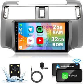 Android 13.0 Double Din Car Stereo - 9 Inch Touch Screen Car Radio Android Auto CarPlay Car Audio Multimedia Receiver with GPS Bluetooth ＆ Backup Camera for Toyot-a 4Runner 2009-2019