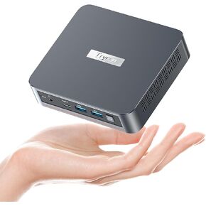 WI-6 Mini PC,Intel Alder Lake N95(3.4 GHz) Mini Computer, 8GB RAM 256GB M.2 SSD,Support Triple 4K UHD/HD 2.0/LAN/Dual-Band WiFi for Home/Office (Intel 12th N95 8GB DDR4 RAM 256GB SSD)