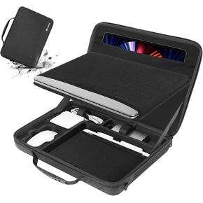 Smatree Laptop Hard Carring Case for 16.2 inch MacBook Pro M4 2024/2023 A2991 A2780/2021 A2485, for MacBook Pro 2019 A2141, 11 inch iPad Pro M4 2024 (No Key Board), Laptop and iPad Carring Case, Black