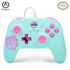 PowerA Enhanced Wired Controller for Nintendo Switch - Pokemon: Sweet Friends, Gamepad, Nintendo Switch controller, Officially Licensed (Renewed)