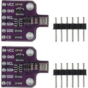 2pcs BME680 MCU-680 3-5V Temperature Humidity and Pressure Sensor BME680 Ultra-Small Development Board Compatible with Raspberry Pi