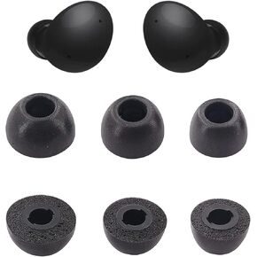 ALXCD Foam Ear Tips Compatible with Galaxy Buds 2 Headphone, S/M/L 3 Pairs Soft Memory Foam Earbud Tips, Compatible with Galaxy Buds 2 Headphones SM-R177, Foam S/M/L