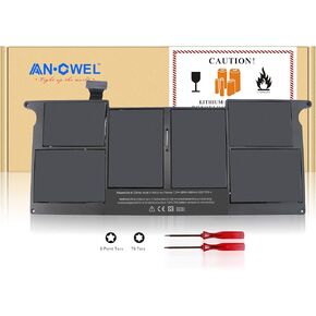 ANGWEL A1406 A1495 Laptop Battery for MacBook Air 11 inch Mid 2011 2012 2013 Early 2014 and Early 2015 Version