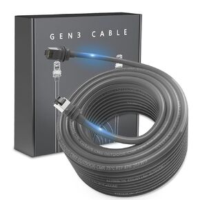 Marx Starlink Gen 3 Ethernet Cable Extension 100FT for Standard V3 Accessories Replacement Waterproof High-Speed Indoor and Outdoor Data Transmission Gray