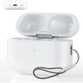 Wireless Charging Case Compatible for AirPods Pro 1st & 2nd Generation with USB-C Charging, Air Pod Pro 1 2 Charger Case Replacement with Bluetooth Pairing Sync Button，with Type-C Charging