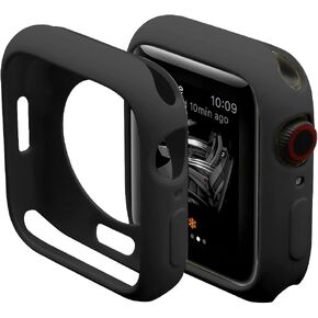 Ultra Thin Soft TPU Bumper Case Compatible for iWatch Apple Watch Series SE 6/5/4, 40mm Black