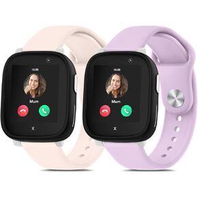 Meliya 2 Pack Bands for Gizmo Watch 3 2 1/Gabb Watch 3e 3 2 1/ync UP Watch/Cosmo Jr Track Watch, Waterproof Silicone 20mm Wrist Strap