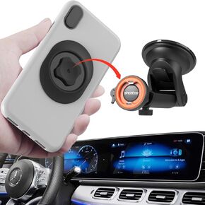 sincetop Car Phone Mount,Universal Suction Cup Windshield/Dashboard/Window/Desk Phone Holder, Strong Sticky Gel Pad, Compatible with iPhone, Samsung &Other Cellphone…