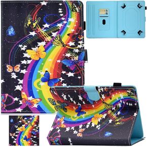 Universal 7.0 Inch Tablet Case, Artyond Folio Stand with Card Slots Case for Samsung Galaxy Tab 7.0,Kindle Paperwhite 6.8,Kindle HDX7,LG G Pad 7.0,and More Android 7.0 inch Tablet, Retro Butterfly