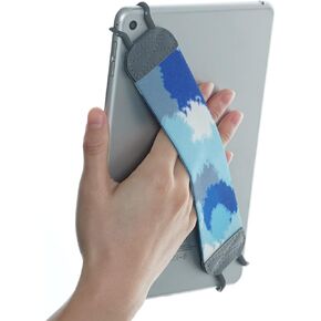 TFY Hand Strap Holder Finger Grip with Elastic Belt for Tablets & e-Readers, Secure, Portable, Compatible with iPad Pro 11 inch, Mini 6, Air, Galaxy, Nexus, ASUS ACER and More Android Tablets - Gray
