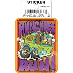 Ata-Boy Scooby-Doo Munchies Run 3 Inch Die Cut Vinyl Sticker