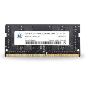 Adamanta 16GB (1x16GB) ترقية ذاكرة الكمبيوتر المحمول متوافقة مع Lenovo Flex 4 ، IdeaPad ، ThinkPad ، Yoga DDR4 2133MHz PC4-17000 SODIMM 2RX8 CL15 1.2V RAM DRAM