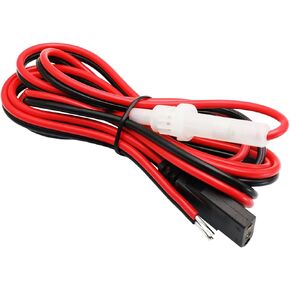 3Pin CB Radio Power Cord Cable with Stripped Ends 4.9Ft 15A Fused Power Cable for CB Ham Radios