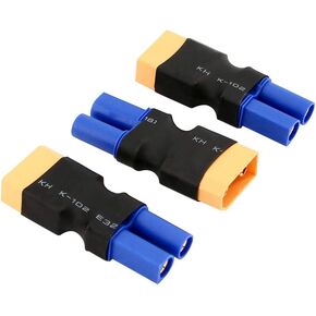 3pcs XT90 / XT-90 Male to EC5 Female Connector Adapter - Heavy Duty Adapter(B02-3)