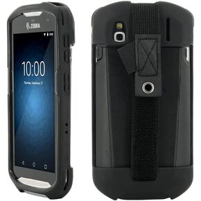MOBILIS Rugged Case for Zebra TC51 TC52 TC56 TC57 with Handstrap, Military Grade Shockproof Protective Cover Compatible with Charging Accessories, Recycled Materials, Black