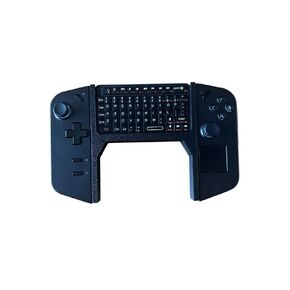 SplashNColor Controller Handle Compatible for LegionGo with Mini Bluetooth Keyboard Space for Rii518 BT Mini - Portable Handheld Grip Connector Holder for Video Game Console - ABS - Black