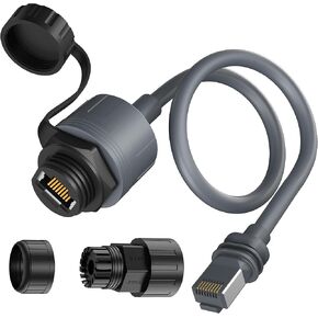 محول Mount Starlink Ethernet Gen 3/Mini ، مقرن إصلاح تمديد كابل Ethernet المقاوم للماء لـ Starlink Gen3 Standard SPX إلى RJ45 متوافق مع Starlink V3/Mini Dishy/Router (2)