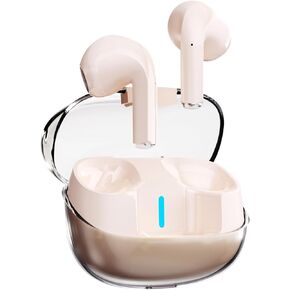 Wireless Earbuds,Bluetooth 5.3Earbuds IPX5 Waterproof,Earphones with Wireless Charging Case,Light-Weight Headphones Built-in Microphone Call Noise Cancelling. (Color)