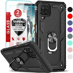 LeYi for Samsung Galaxy A16-5G Case [𝗡𝗼𝘁 𝗙𝗶𝘁 𝗔𝟭𝟱]: with Glass Screen Protector and Camera Lens Protector, Heavy Duty Rugged Shockproof Protective Cellphone Case Cover Funda para 16A 5G, Blue
