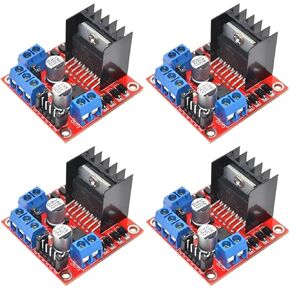 WWZMDiB 2 Pcs L298N Motor Driver Controller Board DC Dual H Bridge Module for Arduino Raspberry Pi Stepper Motor (4)