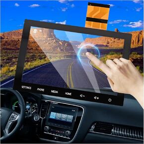 Fit Mitsubishi Outlander and Sport 8" Touch Screen - Touch Screen Glass Digitizer Radio Replacement Compatible with 2019 2020 2021 2022 Replaced OEM