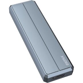 iDsonix 10Gbps M.2 NVMe SSD Case Aluminum Hard Drive Enclosure NGFF SSD USB C 3.1 Ultra 10G Speed External HDD Caddy Fast Speed, M.2 NGFF SATA Case Support SATA3.0 Protocol and UASP（Gray