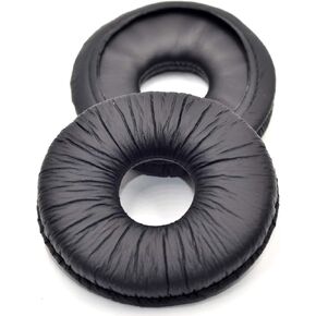 DJ1200 Replacement Ear Pads Cushions Compatible with Technics RP-DJ1200 DJ 1200 DJ1210 DJ 1205 DJ Headphones, Soft High Protein Leather Earpads Black
