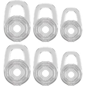 6 Clear Small Medium Large Eargels for Discovery 925 975 Wireless Bluetooth Headset Ear Gel Bud Tip Gels Buds Tips Eargel Earbud Eartip Earbuds Silicon 3 Pair Replacement Parts