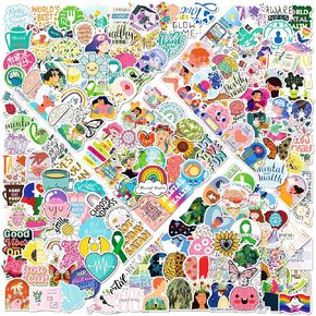 300 PCS Mental Health Awareness Stickers，Mental Health Stickers, Mental Health Stickers for Water Bottles, Mental Health Gifts for Doctor Adult Women Men Teens Kids