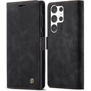 AICase for Galaxy S23 Ultra Wallet Case with [RFID Blocking] PU Leather Flip Folio Strong Magnetic Closure Protective Cover Credit Card Holder Kickstand Men Women for Samsung S23 Ultra 6.8" 2023