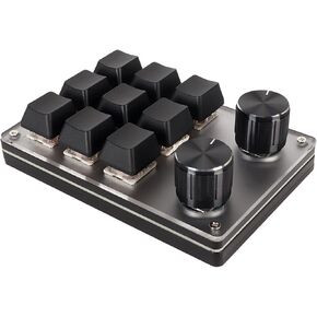 Estink Ergonomic Red Switch Macro Keyboard مع مقابض مخصصة ولوحة مفاتيح USB Mini (9 مفاتيح مع مقابض)