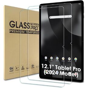 WD&CD 2 Pack Screen Protector Compatible with Onn 12.1" Tablet Pro (2024 Model), Case Friendly Tempered Glass for Onn 12.1inch Tablet Pro【Anti Scratch 】【Anti Bubble】【High Definition】