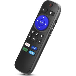Gvirtue Replacement Remote Control Only for Roku TV, Compatible with TCL Roku, for Hisense Roku, for Sharp Roku, for Insignia Roku, for Onn Roku Smart TV with Keys for Netflix, Disney Plus, Hulu, Vudu