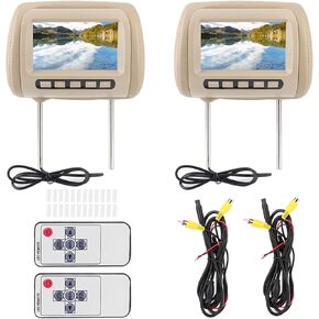 شاشات مسند DVD DVD 2 شاشات ، 2pcs Universal 7 في HD Car Headrest Video Player in Kuwait