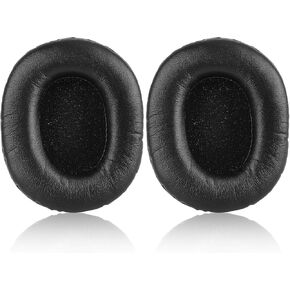 Replacement Earpads for Audio-Technica ATH M50X M40X M30X M20X Professional Studio Monitor Headphones with Protein Leather & Memory Foam Ear Cushions (Black)