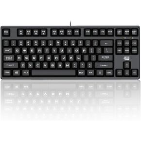 Adesso AKB-625UB - Easy Touch Compact Mechanical Gaming Keyboard,Black