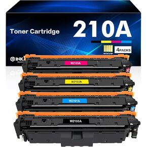 210A Toner Cartridges 4 Pack 210X Compatible for HP 210A 210 Toner Cartridges Replacement for HP Color Pro MFP 4301fdw 4301fdn Pro 4201dw 4201dn Series Printer High Yield Ink (with Chip)