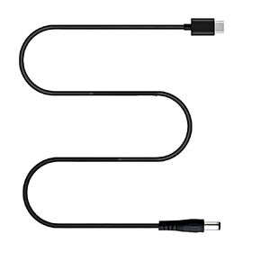 USB C to DC 12V 5.5mm x 2.5mm(compatible with 5.5 x 2.1mm)Power cord, 5 Ft. Type C Input to DC 12V 3A Out power cable, work with PD Charger and Power Bank. Portable for outdoor, studio and travel.
