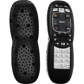 Case for DirecTV RC73 Remote Control, Remote Cover Compatible with DirecTV Controller, Silicone Battery Cover Skin Sleeve Black