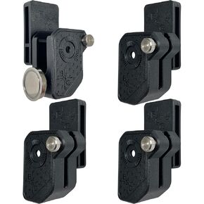 Black Scorpion Gear Ambidextrous Double Stack Magazine Pouch w/ 1x Magnet fits 9mm .40 SW Magazines - 4 Pcs