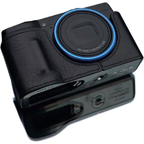 Gariz HG-GRIIIBK Genuine Leather Half Case for Ricoh GR III, Black