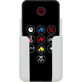 Replacement Remote Control for Napoleon Electric Fireplace W190-0136-SER NEFVC32H NEFVC38H NEFB50H-SV NEFB60H-SV NEFP32-5019W,with Wall Mounting Bracket