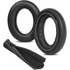 Premium Replacement Earpads Cushions Compatible with Sennheiser Momentum 4 Wireless Headphones Ear Pads with Softer Protein Leather and Memory Foam